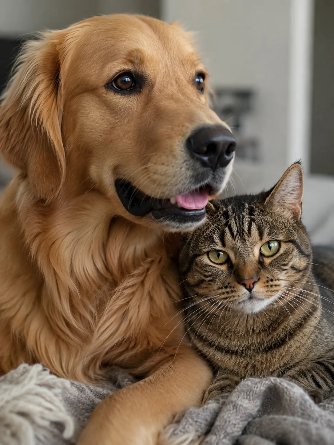 Cão e gato acolhidos na OncoHealth